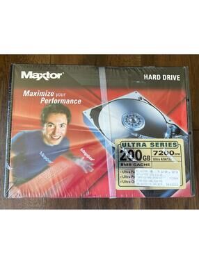 NEW Maxtor 200GB Hard Drive 7200 RPM 8MB Cache Ultra ATA/133 DiamondMax Sealed